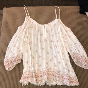 Urban outfitters white tunic blouse top